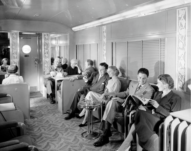 Southern Pacific Sunset Limited Lounge, Long View, Budd Company, June 1950