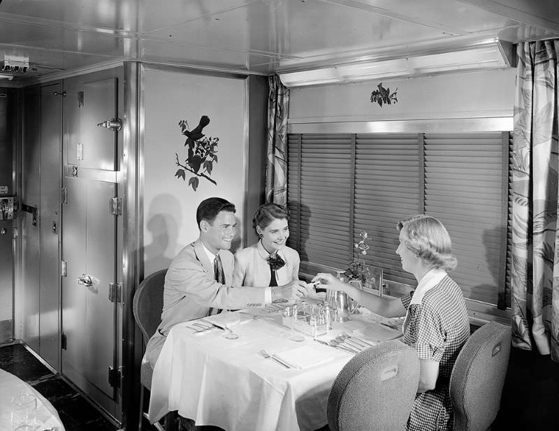Southern Pacific Sunset Limited Diner, Budd Company, June 1950