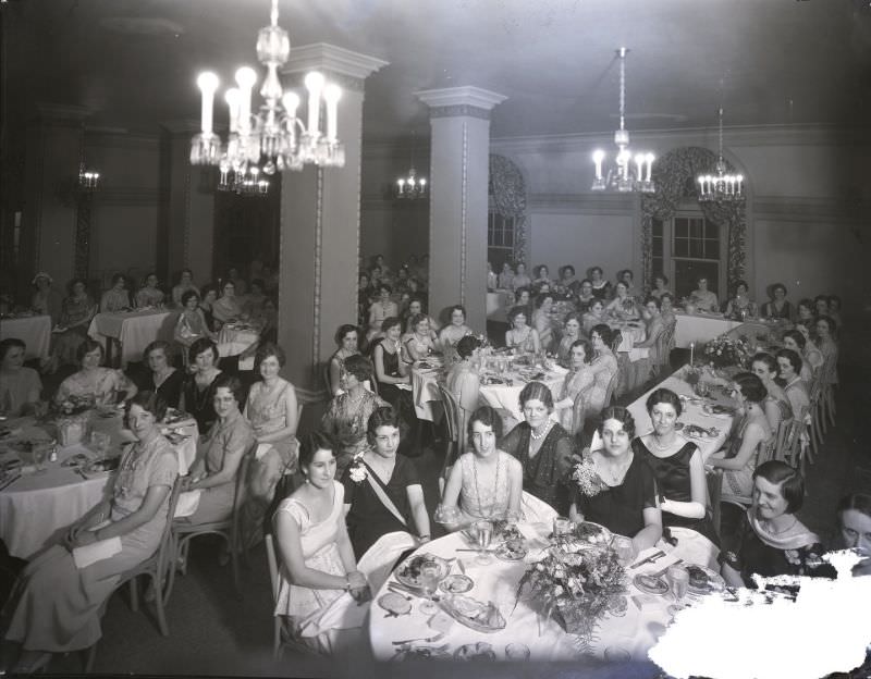 Banquet held at the Forest Park Hotel for the nurses of St. John’s Hospital. May 1931