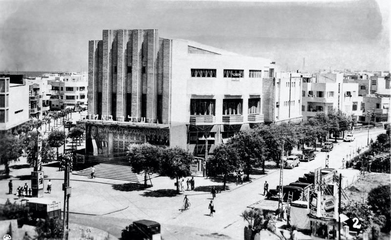 Mugrabi Opera, better known in later years as the “Moghrabi Theatre”, Tel Aviv, Palestine (now Israel), 1938