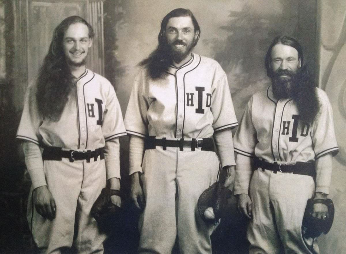 Long-haired and Bearded baseball team: The House of David team was a baseball version of the Harlem Globetrotters