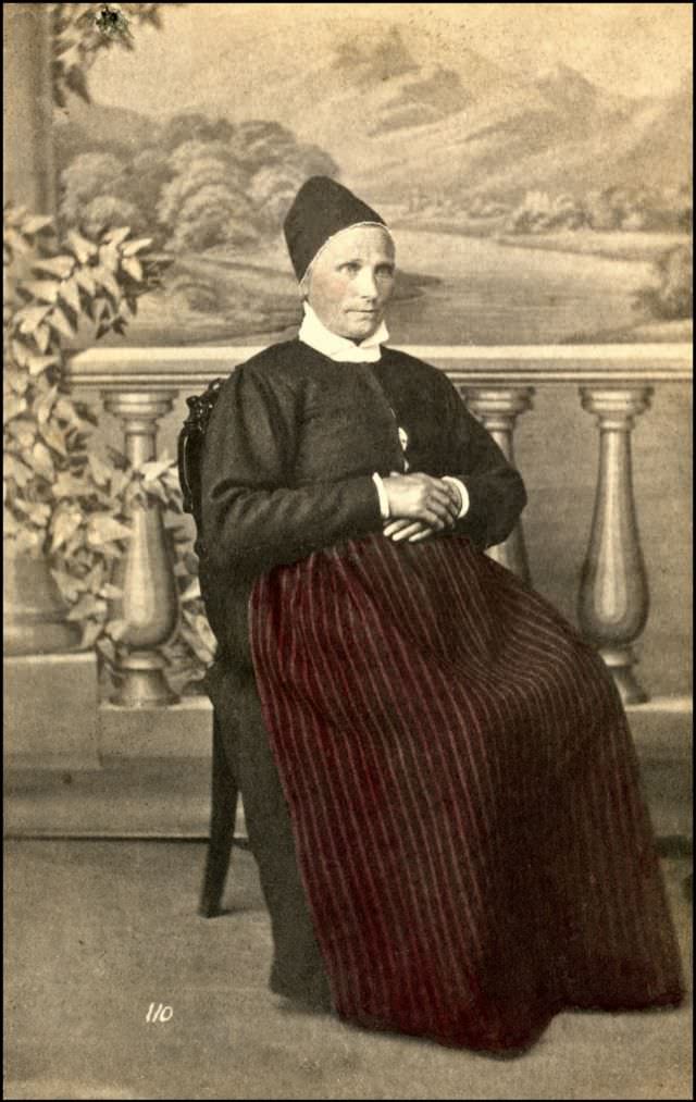 Woman from Jolster in Norwegian costume, 1870s