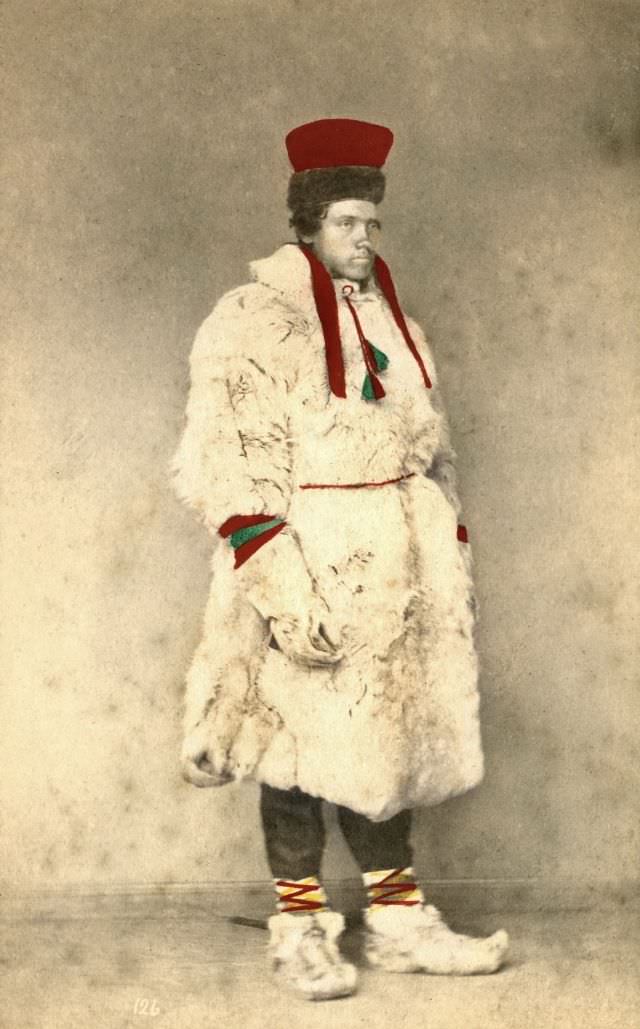 Man from Finland in Norwegian costume, 1870s