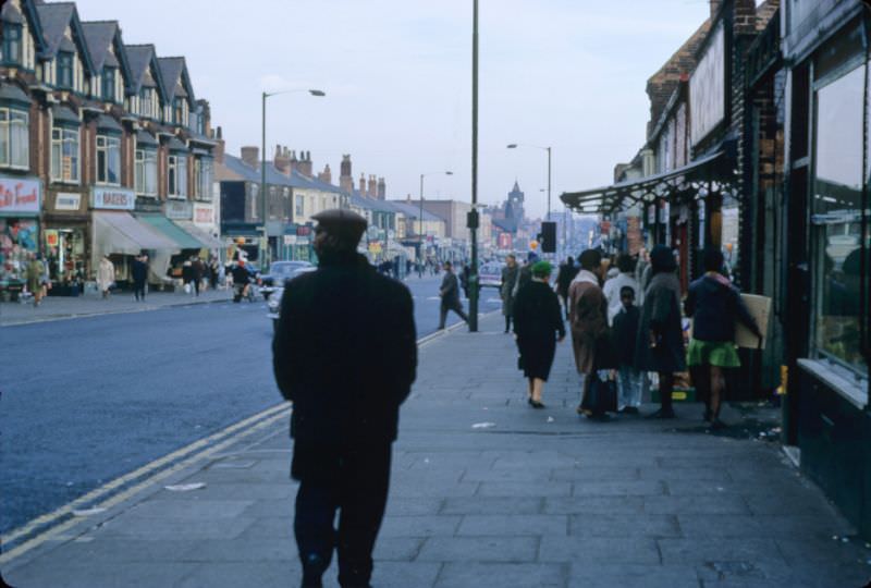 Soho Road near Boulton Road, Handsworth, 1968