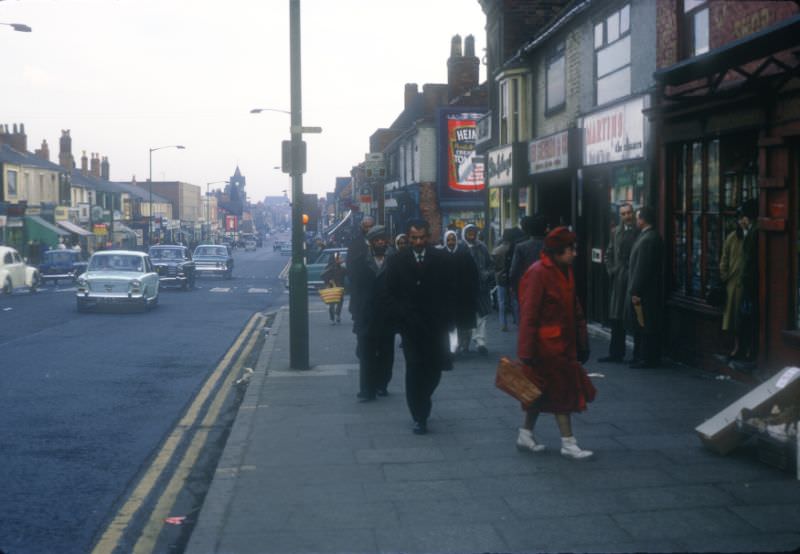 Soho Road near Boulton Road, Handsworth, 1968