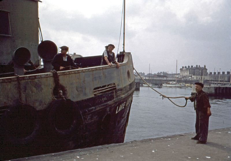 Dredger 'Lake Lothing' at Lowestoft, Suffolk