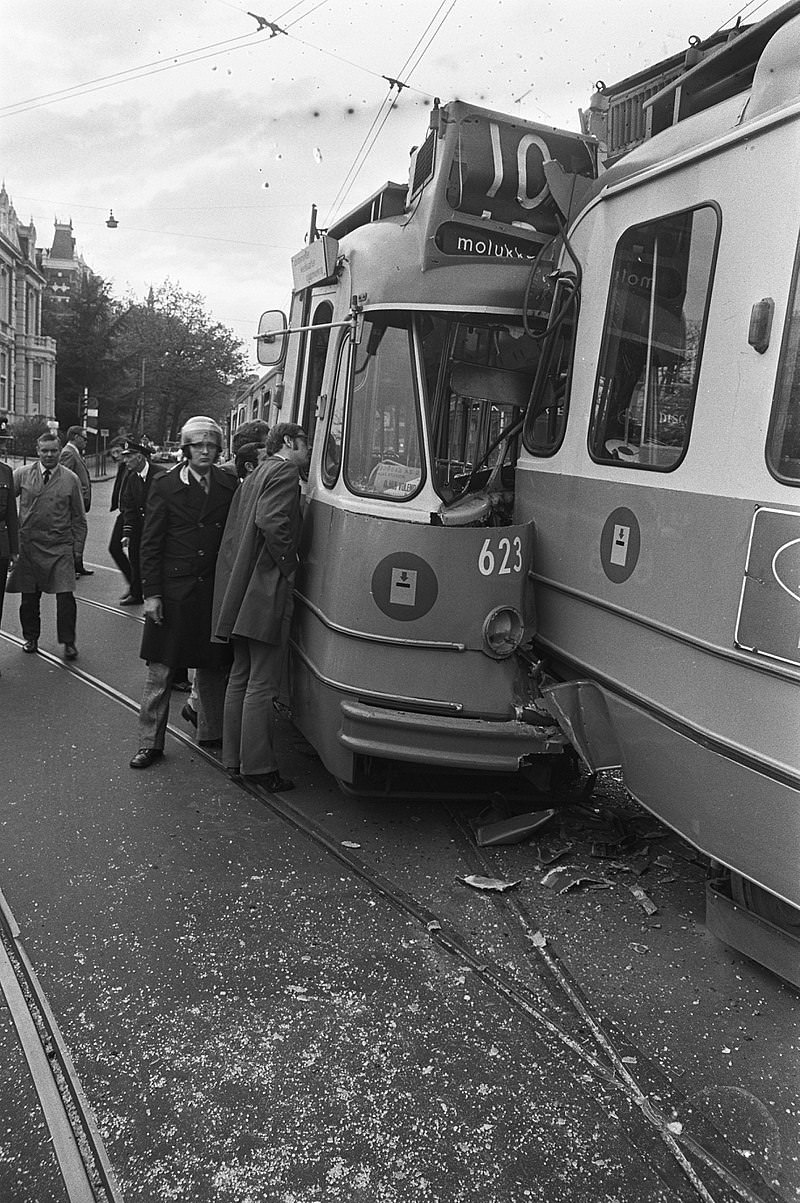Tram collision on the Weteringschans, May 6, 1972.