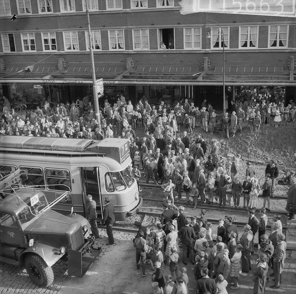 Derailment of line 7 in the Jan Evertsenstraat, September 5, 1960