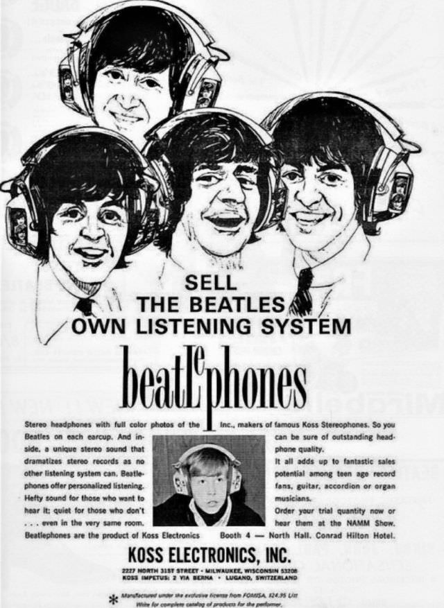 Interesting Vintage Ads of Headphones from the 1950s