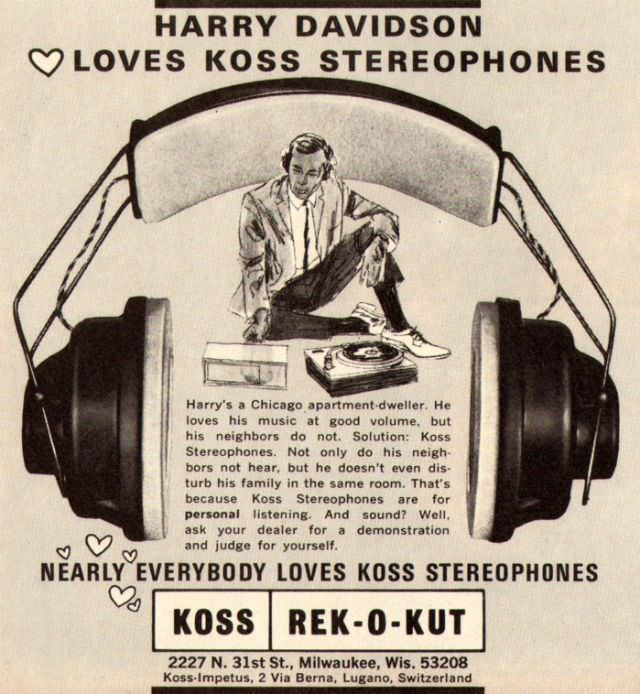 Interesting Vintage Ads of Headphones from the 1950s