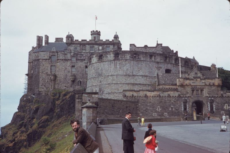Edinburgh Castle from Esplanade, 1960s