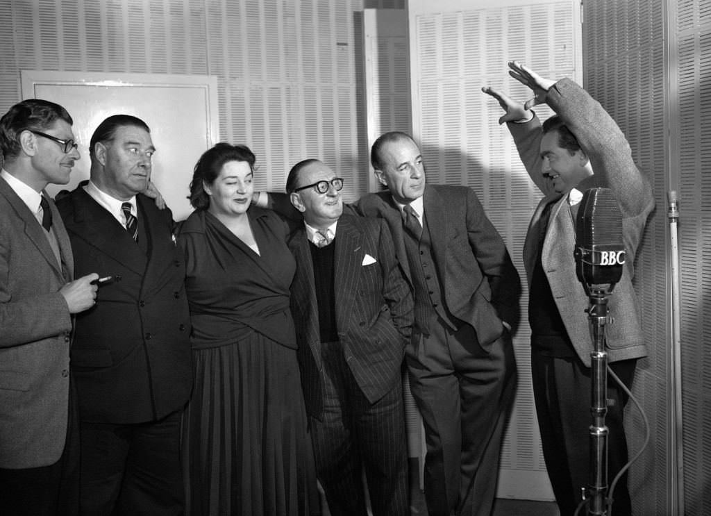 Deryck Guyler, Hattie Jacques and Tony Hancock – BBC Radio – 1956