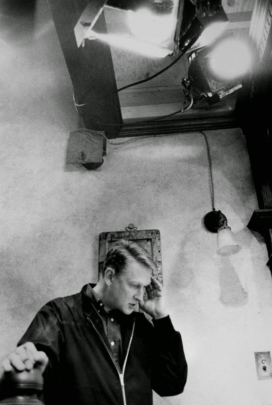 Director Mike Nichols on set of "Who's Afraid of Virginia Woolf?", 1965