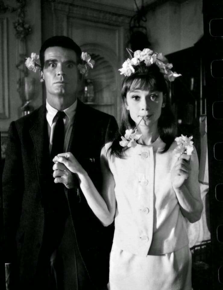 James Garner with Audrey Hepburn at Goldwyn Studios for "The Children's Hour," 1961