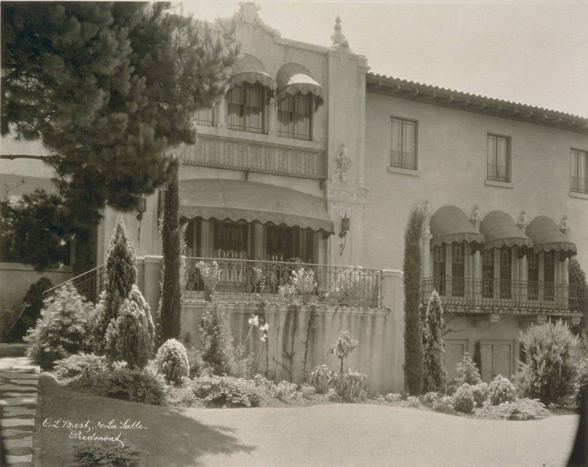 Best Residence. #30 La Salle Rd., Piedmont, 1930s
