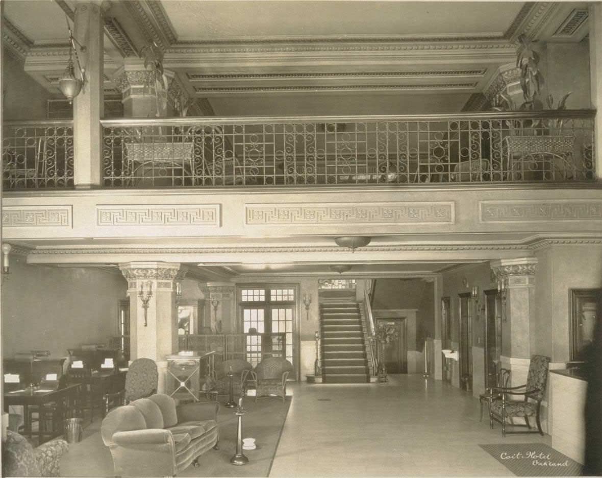 Claremont Hotel during construction. Berkeley, 1930s