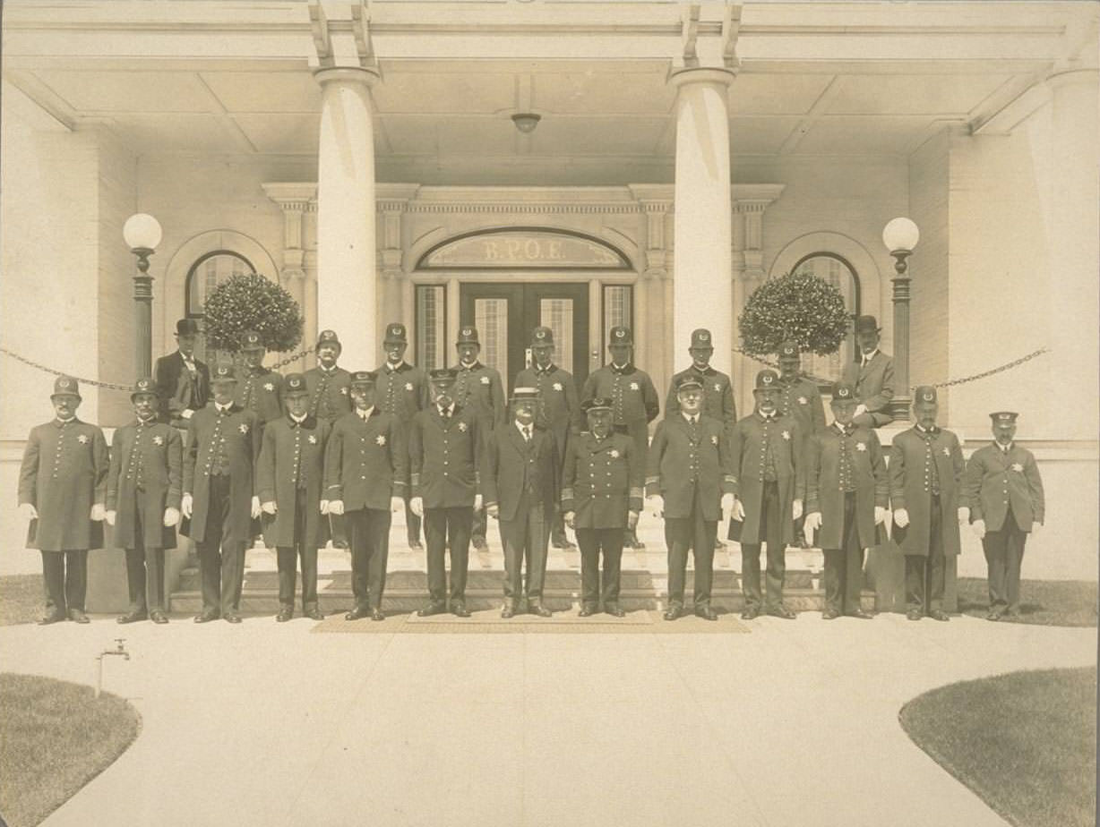 Group portrait of police officers, 1930s