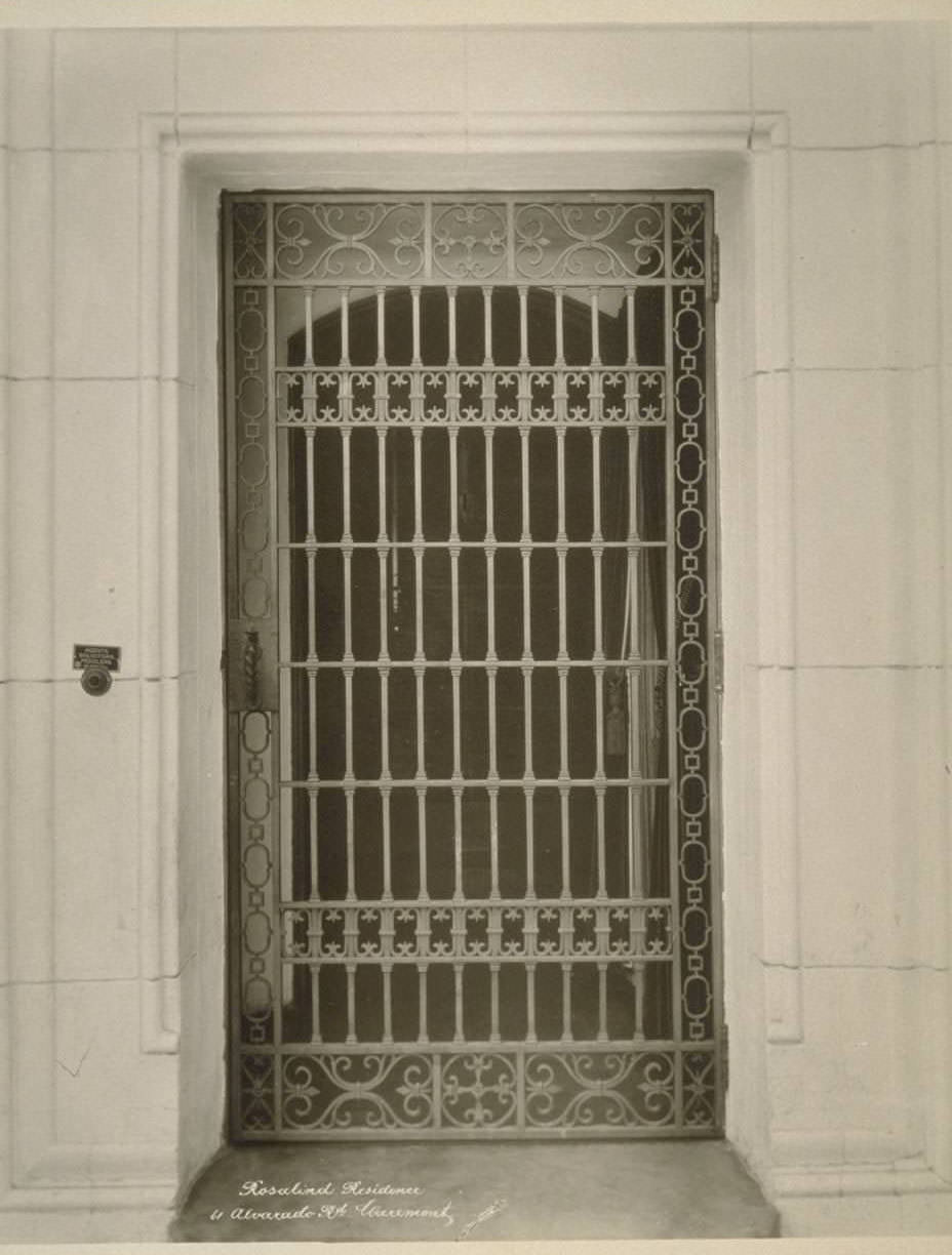 Rosalind Residence. 61 Alvarado Rd., 1920s.