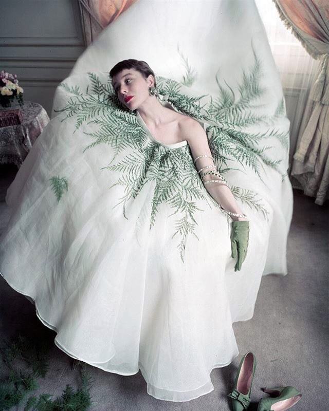 Bettina is wearing Jacques Fath, photographed by Louise Dahl-Wolfe 1950