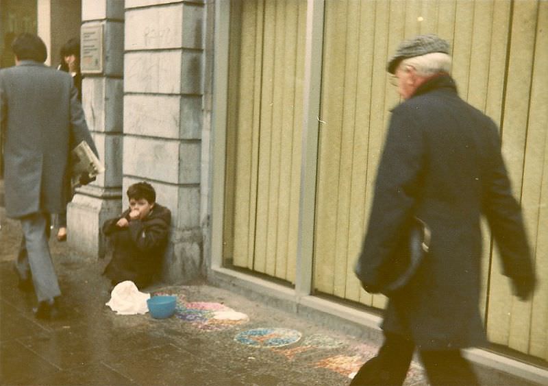 Typical Dublin scene, 1982