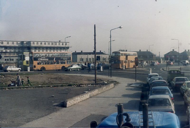 Crumlin Children's Hospital (seen from upstairs on #18 bus, St.Marys Road), 1983