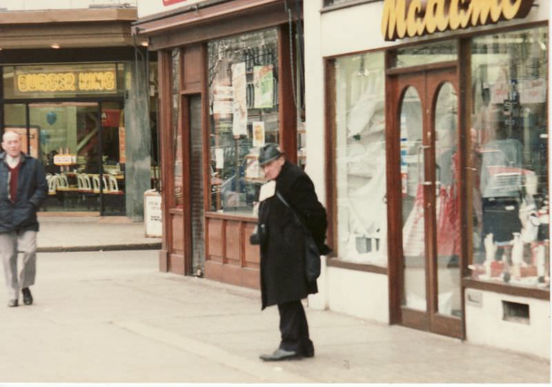 Photographer on Dublin street, 1984