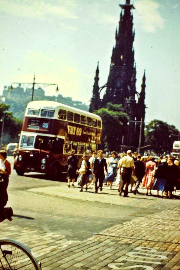 Princes Street at the junction of St Andrew Street, late 1950s