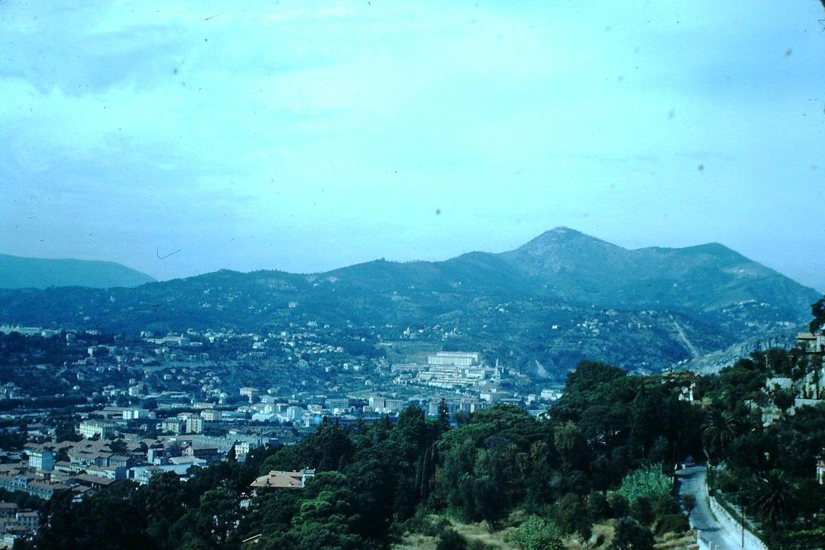 Panorama of Nice-Including Pasteur Hospital, France, 1954