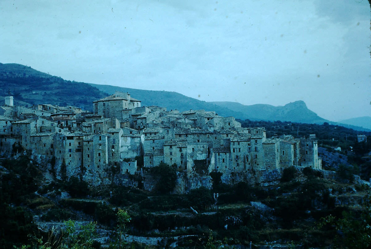 Tourette-15th Century Village of Gorge Du Loup, France, 1953