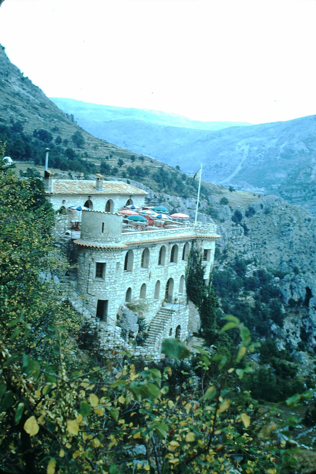 Restaurant at Gourdon-the Loup, France, 1953