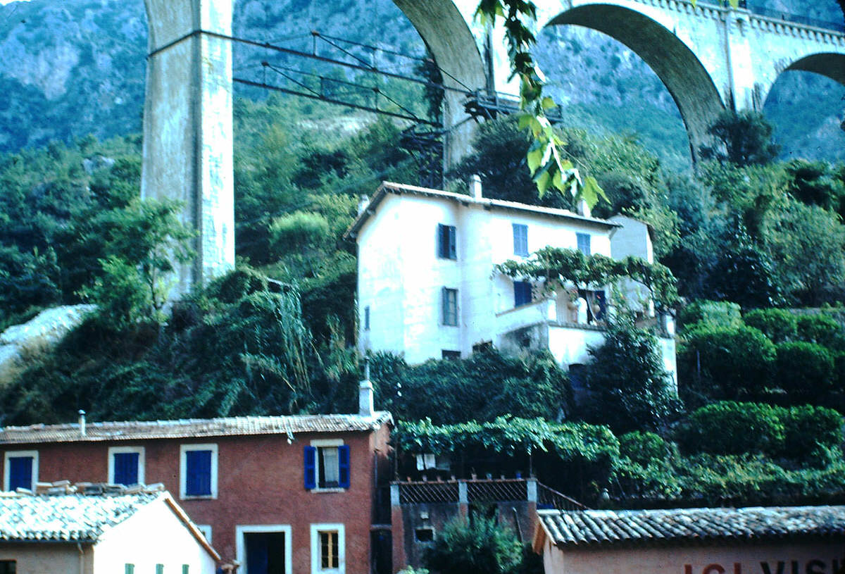 Le Loup Village on the River Loup, France, 1953