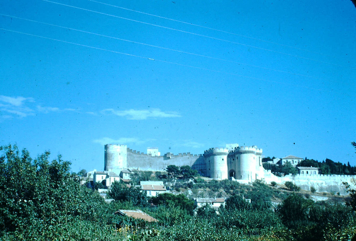 Port St Amore at Villeneuve-Les-Avignon-Across from Avignon, France, 1953