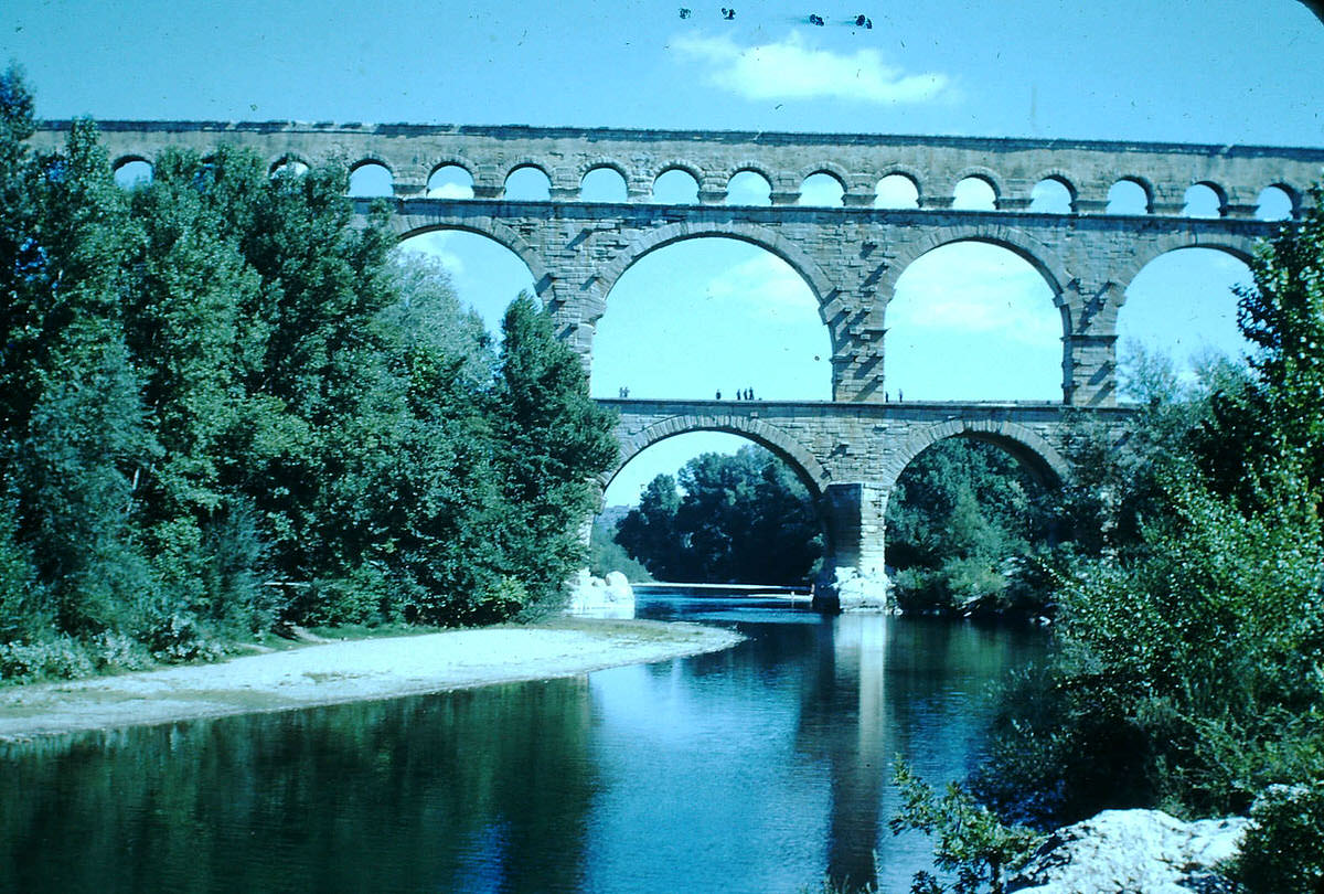 Pont du Gard- Provence, France, 1953