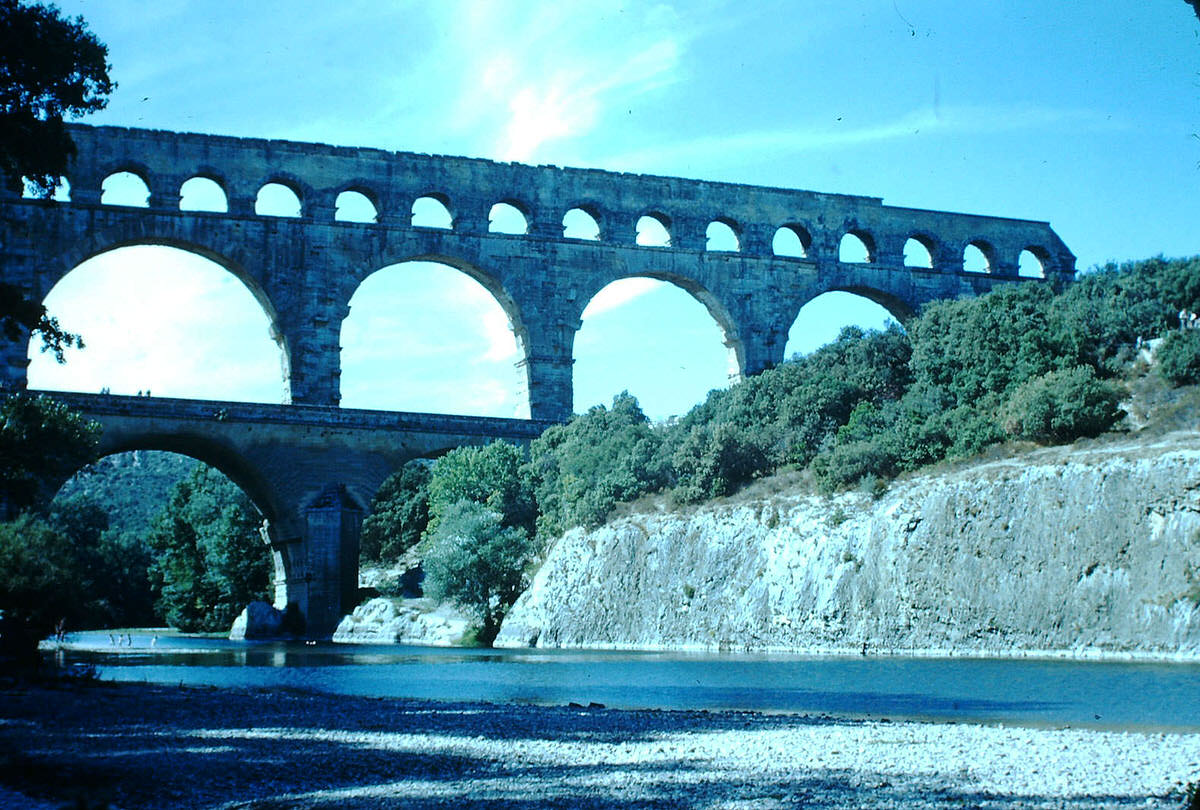 Pont du Gard- Provence, France, 1953