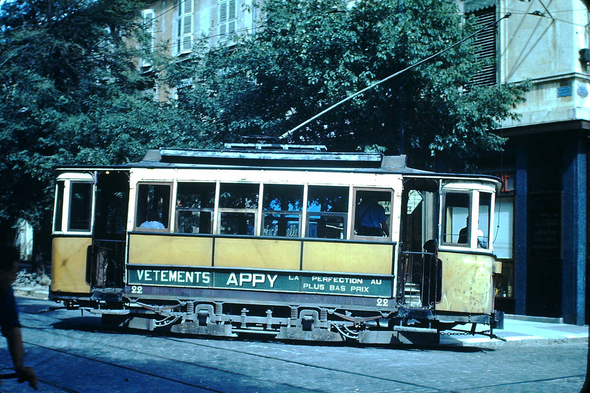 Street Car- Nimes, France, 1953