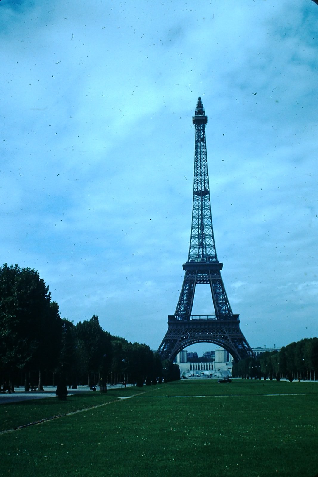 Eiffel Tower- Palais de Chaillot in background-Paris, France, 1953