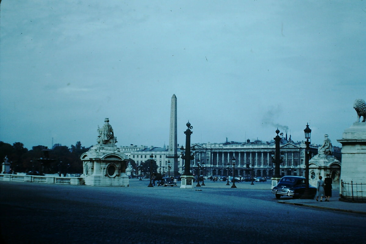 Place de la Concorde- Paris, France, 1953