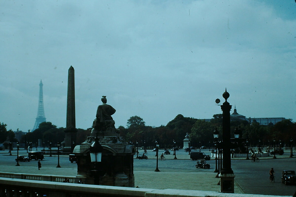 Place de la Concorde- Paris, France, 1953