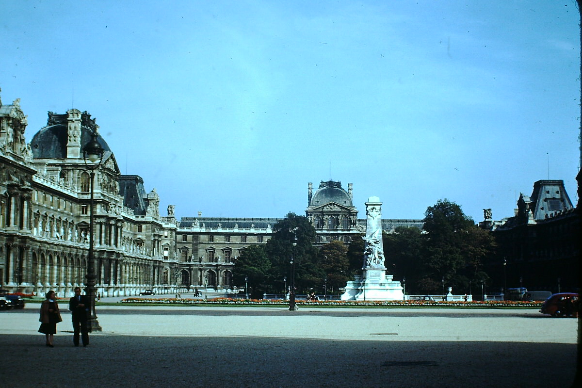 Le Louvre- Paris, France, 1953