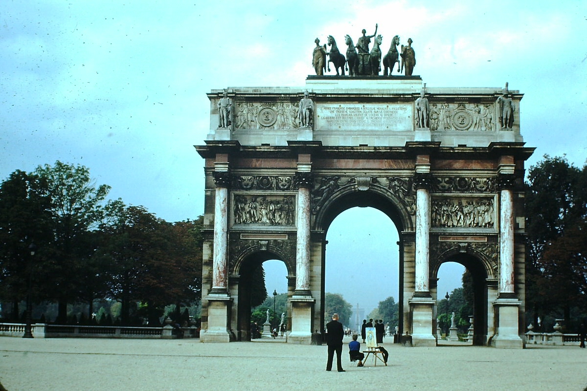 Replica of Arch of Septimus Severus in Rome, Paris, France, 1953