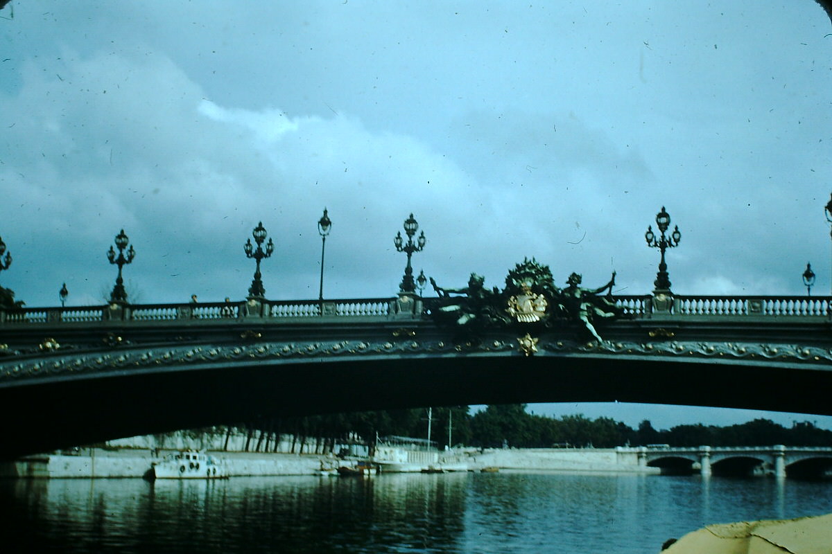 Alexandre III Bridge- Medallion- Paris, France, 1953