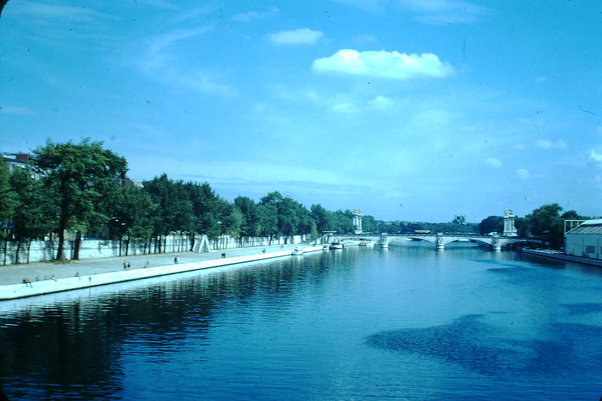 Place de la Concorde and Seine, Paris, France, 1953