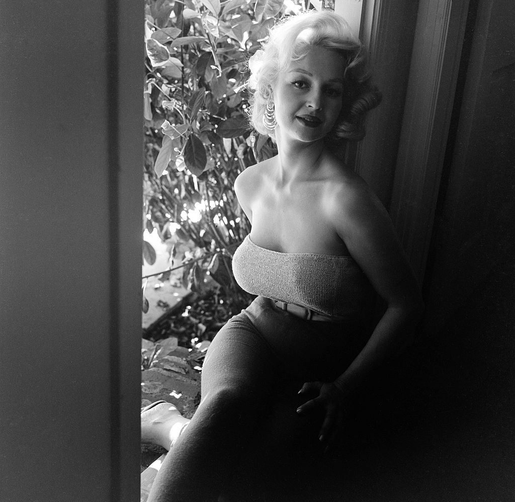Greta Thyssen at her home, 1955.