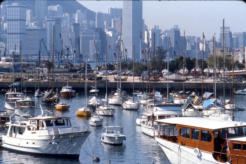 Looking across to Hong Kong