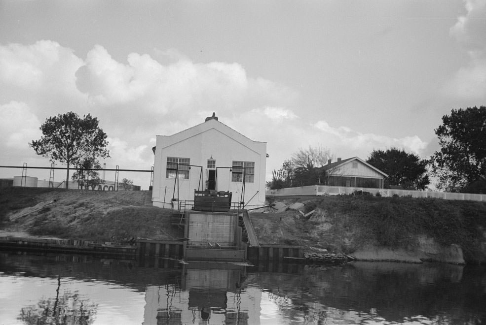 Industrial plant on the banks of the Port of Houston, Houston, 1930s