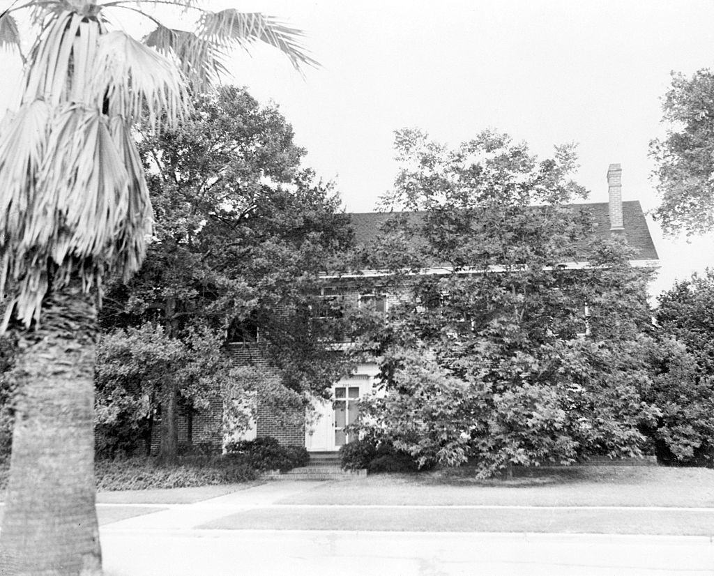 The boyhood home of Howard Hughes, record-smashing globe circler, at 3921 Yoakum Boulevard, Houston.
