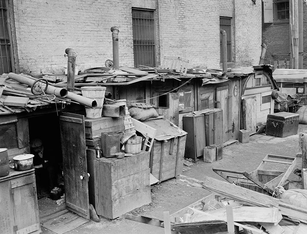 Shantytown Along Houston Street