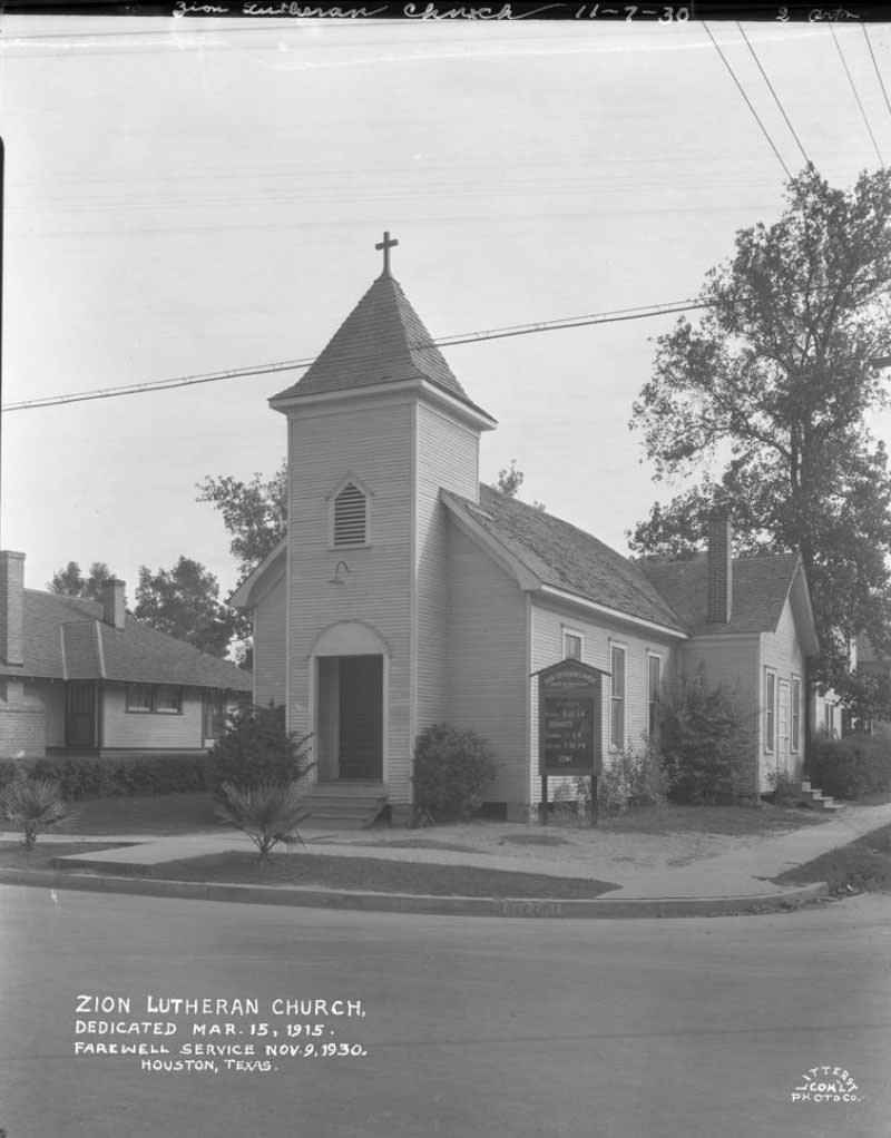 Zion Lutheran Church, 1930s.