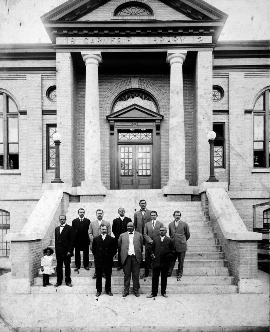Dedication of Colored Carnegie Library, 1930s.
