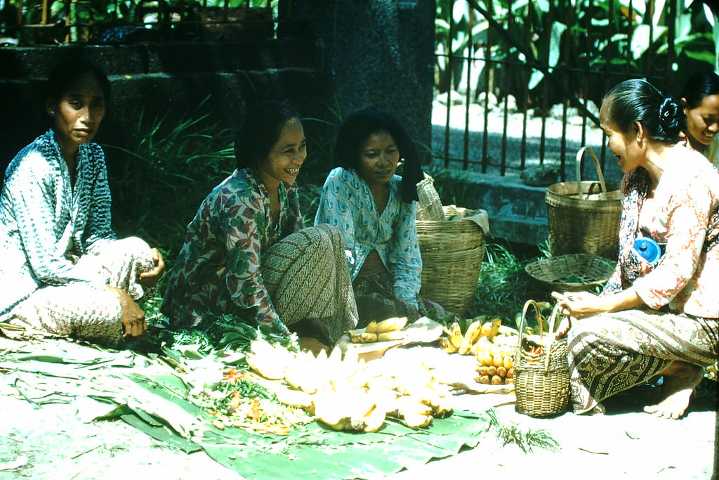 Market Women in Surabaya, Indonesia, 1952